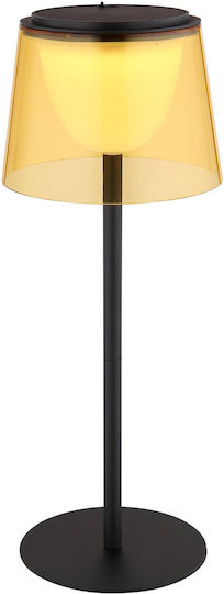 Globo Lighting Metal Table Lamp with Black Shade and Base
