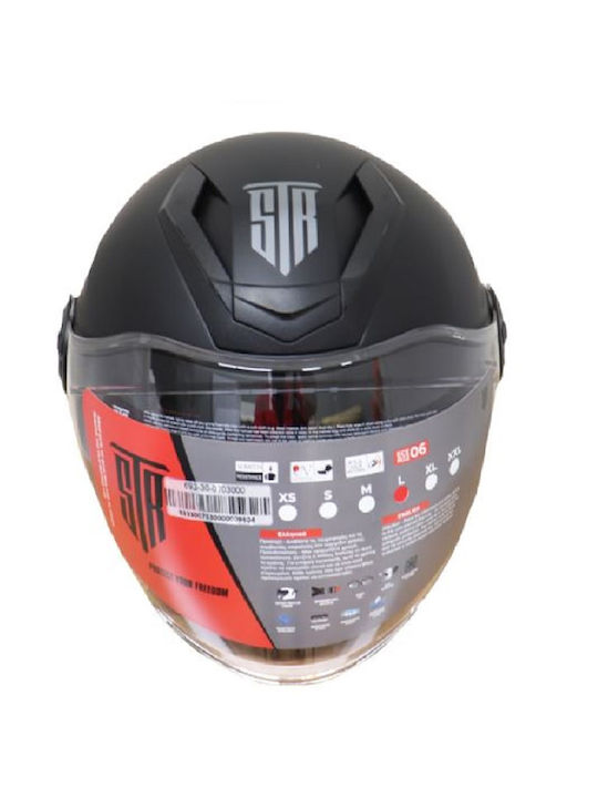 STR Motorcycle Helmet Jet ECE 22.06