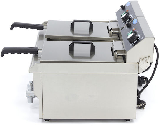 Maxima Holland Fryer Electrică Double 3kW Capacity 2x13lt
