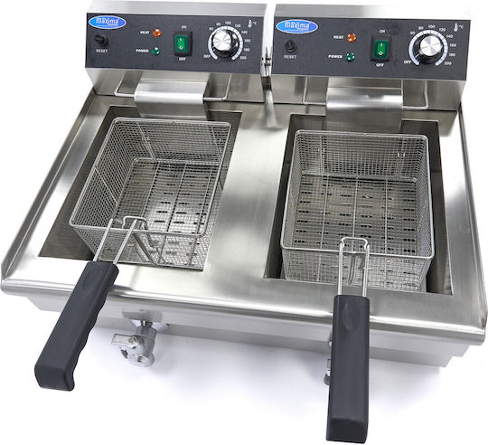 Maxima Holland Fryer Electrică Double 3kW Capacity 2x13lt
