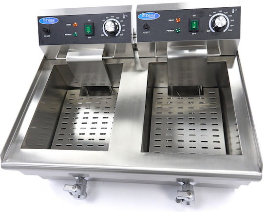 Maxima Holland Fryer Electrică Double 3kW Capacity 2x13lt