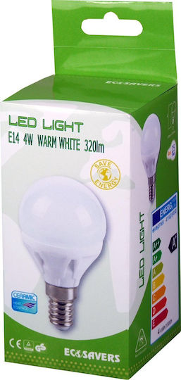 Ecosavers 4w Led Miniglobe E14 Energy-saving Led Ball Bulb
