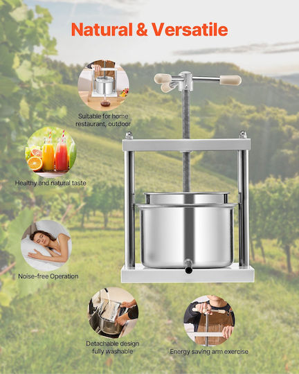 Vevor GJYZJTMBXG5LYJY58V0 Grape Press Handbuch 5Es
