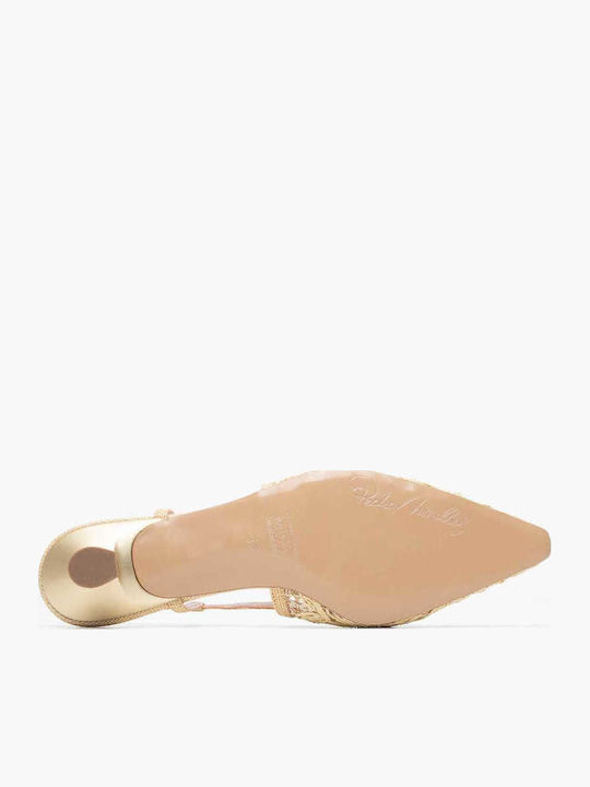 Leder Pumps Beige