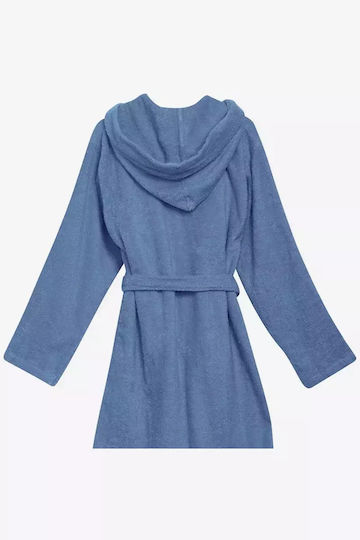 Das Home Kids Hooded Bathrobe Dusty Blue