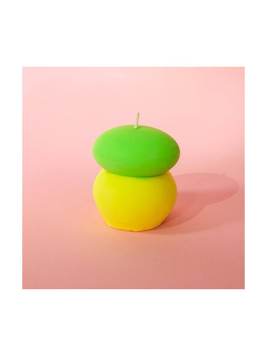 Candle Green & Yellow Neon Pebble