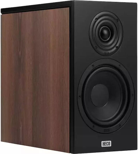 Heco Aurora XT 300 Pair of Hi-Fi Speakers Bookself 150W 2 No of Drivers W19.5xD33.3xH35.7cm. Black/Walnut