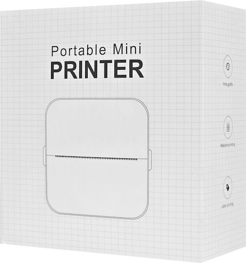 Powertech PT-1420 Θερμικός Εκτυπωτής για Φωτογραφίες με Bluetooth PT-1420