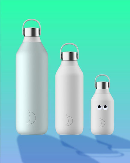 Chilly's Series 2 Stainless Steel Thermos Bottle BPA Free 350ml Light Blue