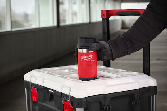 Milwaukee Packout Ποτήρι Θερμός Ανοξείδωτο 335ml Κόκκινη