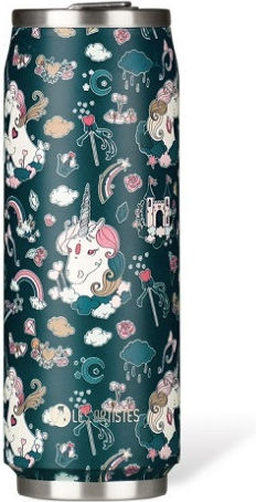 Les Artistes Insulated Can Bottle Thermos Stainless Steel 500ml Unicorn