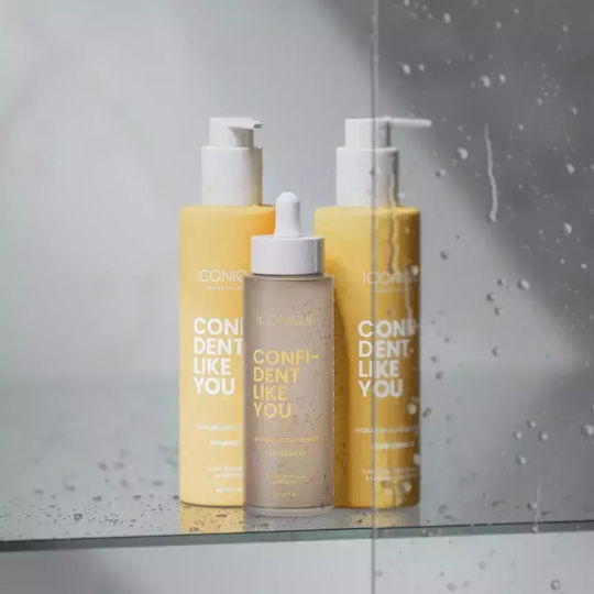 Iconique Professional Confident Like Hair Care Set for Hair Loss for Frizzy Hair with Shampoo Conditioner and Serum 3 Pieces