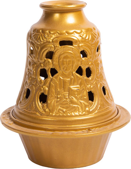 Metall-Vigil-Öllampe Glocke 1 Stück Gold