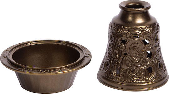 Metall-Vigil-Öllampe Glocke 1 Stück Gold