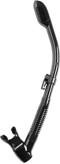 CressiSub Snorkel Black with Silicone Mouthpiece