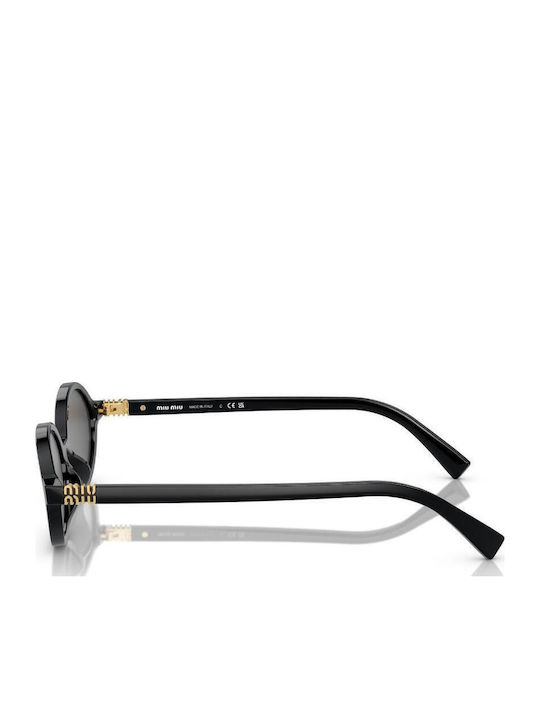 Miu Miu Women's Sunglasses with Black Plastic Frame and Black Lens MU 04ZS 1AB5S0