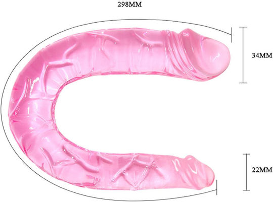 Dildo dublu pentru cupluri Penetrație lesbiană 30 Cm
