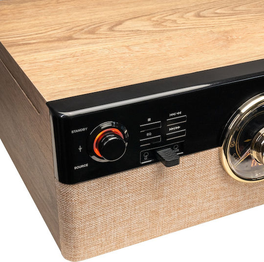 Akai Proffesional ATT-300CC Βαλιτσάκι Πικάπ με Belt Drive, Προενίσχυση και Ενσωματωμένα Ηχεία Καφέ