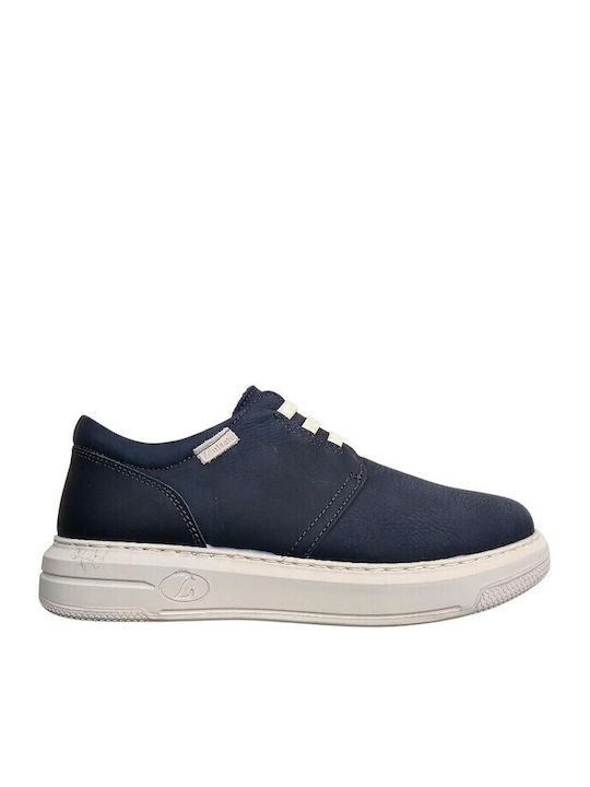 Men's Leather Casual Shoes Blue