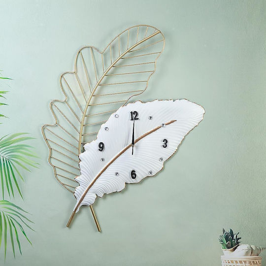 Iciclio Metallblatt-Wanduhr 52x7x75cm 72033631 Iciclio Metallblatt-Wanduhr 52x7x75cm 72033631