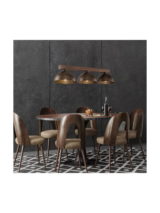 TK Lighting Oslo Lustră Maro Calea ferată
