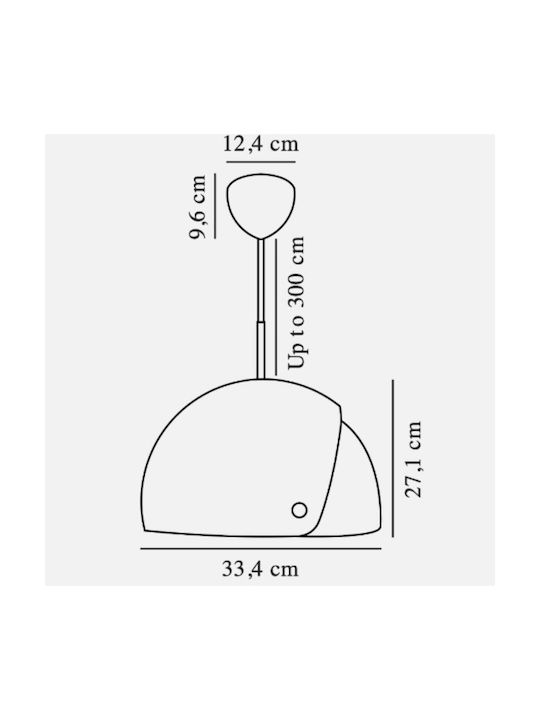 Nordlux Hängelampe Schwarz mit Fassung E27