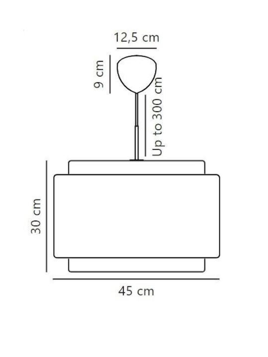 Nordlux Pendant Light Beige with Socket E27