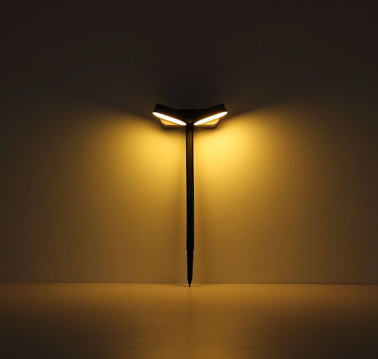 Globo Lighting Spiked Solar Light 7.2W 300lm Warm White 3000K with Motion Sensor IP44 23cmx10.3cmx55cmcm