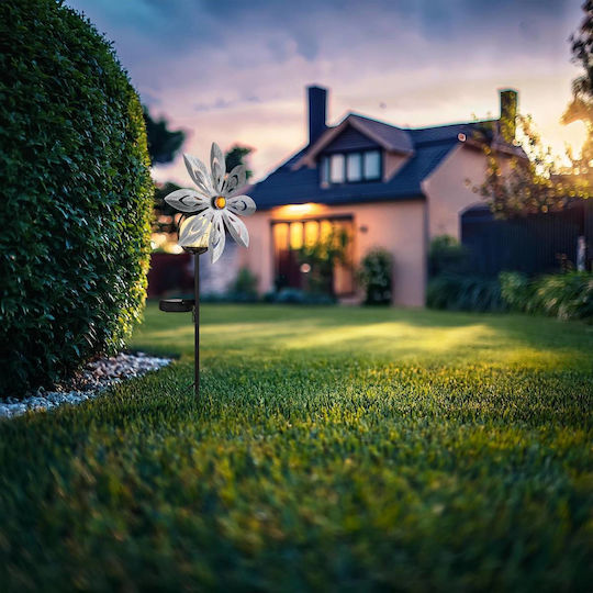 Globo Lighting Spiked Solar Light Flower with Warm White Light 3000K IP44 20cmx9cmx50cmcm