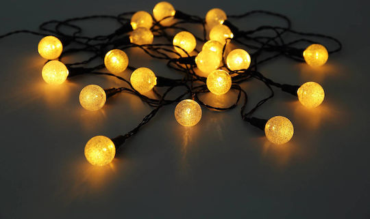 Globo Lighting Κρεμαστό Ηλιακό Φωτιστικό Γιρλάντα με Θερμό Λευκό Φως 3000K IP44