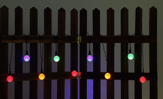 Globo Lighting Κρεμαστό Ηλιακό Φωτιστικό Γιρλάντα με Θερμό Λευκό Φως 3000K IP44