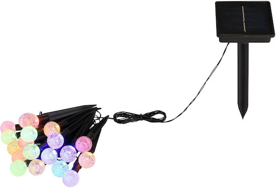 Globo Lighting Κρεμαστό Ηλιακό Φωτιστικό Γιρλάντα με Θερμό Λευκό Φως 3000K IP44