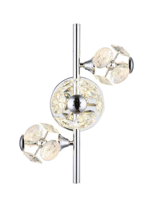 Globo Lighting Leuchte Wand LED Silber 28x21cm
