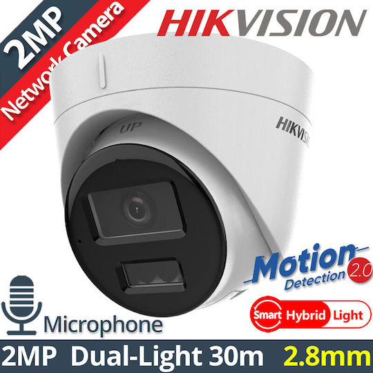 Hikvision DS-2CD1323G2-LIU IP Surveillance Camera Full HD 1080p Waterproof with Microphone and Lens 2.8mm