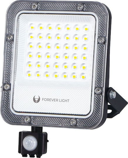 Forever Light Στεγανός Προβολέας LED 30W Ψυχρό Λευκό 6500K με Αισθητήρα Κίνησης IP65