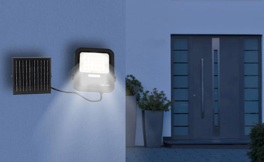 Globo Lighting Στεγανός Ηλιακός Προβολέας LED 6.5W Θερμό Λευκό 3000K με Τηλεχειριστήριο IP65