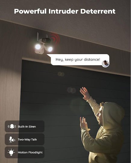 Reolink Floodlight Series F750P IP Surveillance Camera Wi-Fi 4K Waterproof with Two-Way Communication