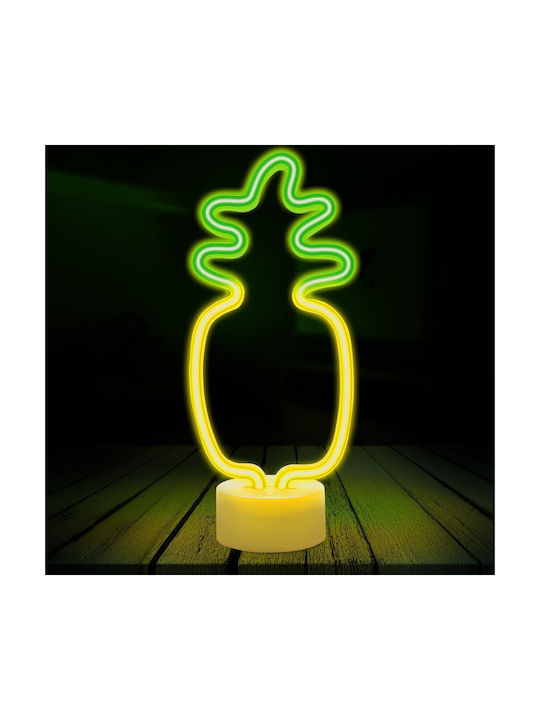 Neon Led On Stand Pineapple Orange Green Usb-c Fsc-12 Forever Light