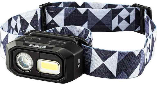 Bormann Rechargeable Headlamp LED IP54 Dual Function with Maximum Brightness 480lm BPR6030