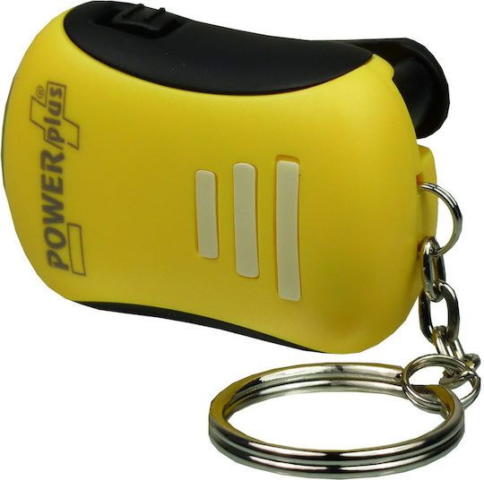 PowerPlus Wiederaufladbar Schlüsselanhänger-Taschenlampe LED mit maximaler Helligkeit 8lm Bee Gelb