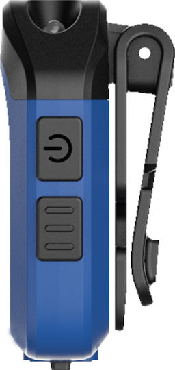 Bormann Rechargeable Flashlight LED IPX4 with Maximum Brightness 200lm Blue