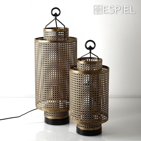 Espiel Dekorative Lampe mit Fassung für E27 Lampe Gold Espiel Dekorative Lampe mit Fassung für E27 Lampe Gold