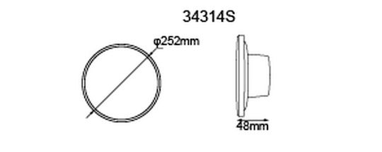 Globo Lighting Επιτοίχιο Εξωτερικό Φωτιστικό LED IP54 15W με Ψυχρό Λευκό Φως