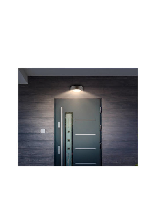 Globo Lighting Επιτοίχιο Εξωτερικό Φωτιστικό LED IP44 6.3W με Θερμό Λευκό Φως 16x6.6εκ.