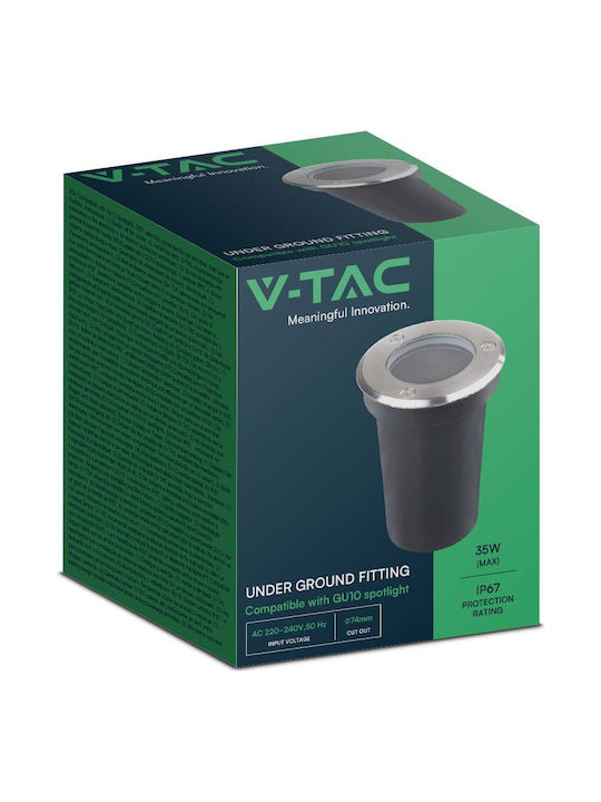 V-TAC Σποτ Δαπέδου IP67 για Ντουί GU10 Μαύρο