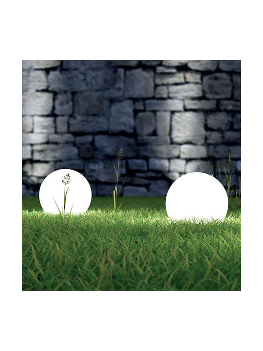 Aca Lamp Globe Outdoor IP44 for Socket E27 White