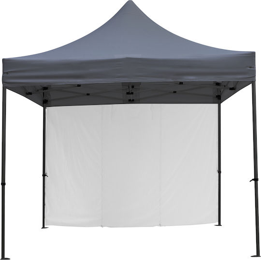 HomeMarkt Cressen Πλαϊνό για Κιόσκι Λευκό με Επίστρωση PVC 3x4.5m