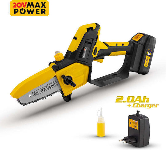 Bormann BCD4050 Κλαδευτικό Αλυσοπρίονο Μπαταρίας 1x2Ah 20V 2.2kg με Λάμα 15cm