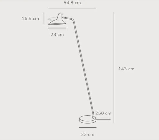 Nordlux Darci Floor Lamp H143xW23cm. with Socket for Bulb E14 Black