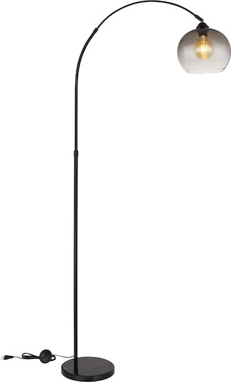 Globo Lighting Newcastle Floor Lamp H196xW30cm. with Socket for Bulb E27 Silver
